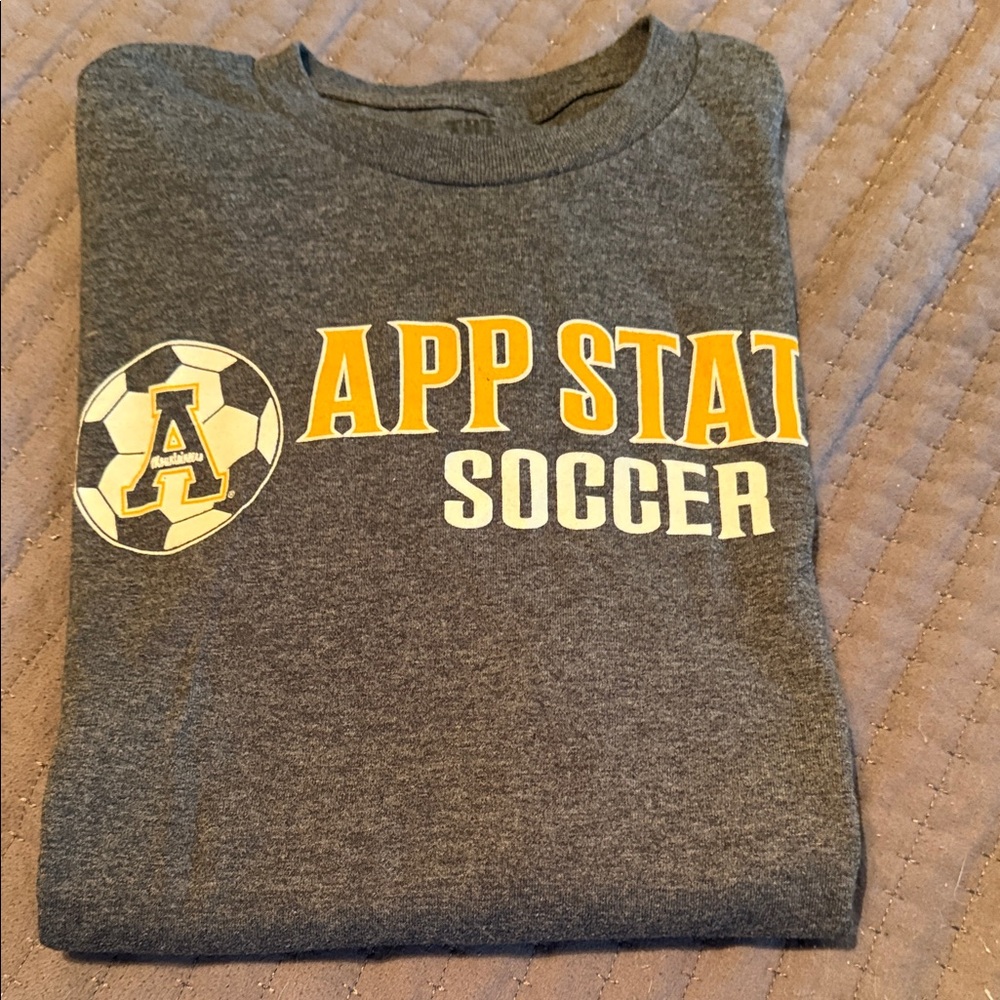 Soccer Men's Gray Tee